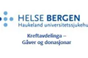 Logo Helse Bergen Haukeland universitetssjukehus, Kreftavdelinga - gåver og donasjoner. 