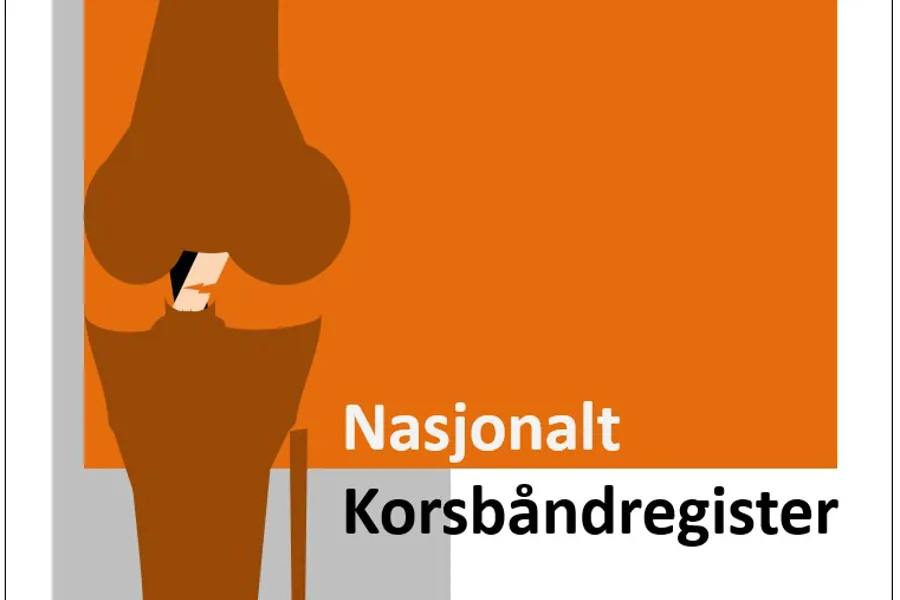 Bildet viser logoen til Korsbåndregisteret - Nasjonalt korsbåndregister. 